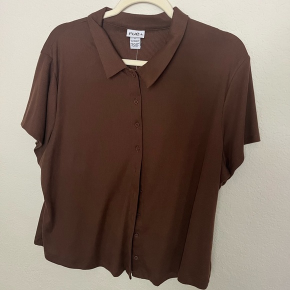 Brown rue21 shirt 3x versatile for shirt or cardigan - Picture 1 of 6